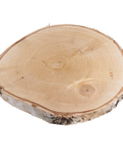 Birkenscheibe, ø 25–28 cm, Stärke 2,5 cm