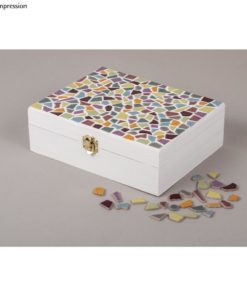 Dekoidde mit Fun Ceramica Mosaikmischung bunt