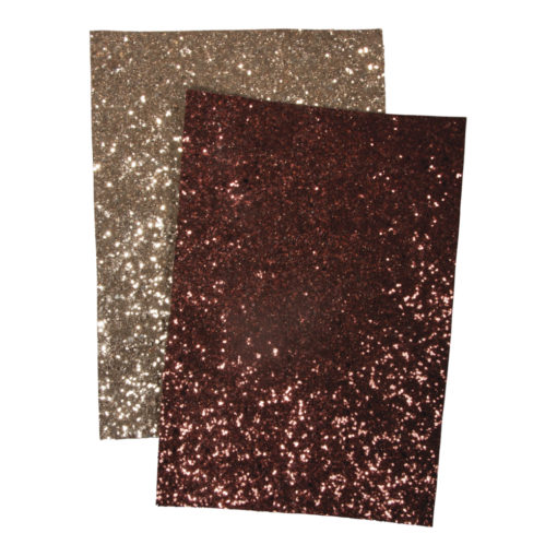 Glitzerstoff in sortiert gold/nougat