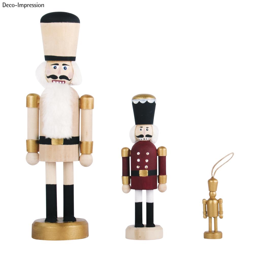 Nussknacker Figur 28cm - Weihnachtsdeko Aus Holz Im Bärenkönig Design