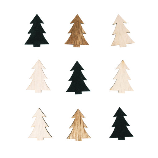 Holz-Streuteile Tannenbaum in 3x4cm