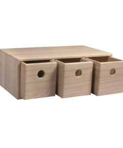 Holzkommode mit 3 Schubladen