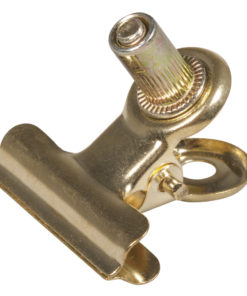 Metall-Clip mit Schraube in gold