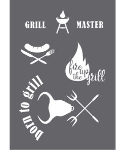 Schablone "Grill Master" A4