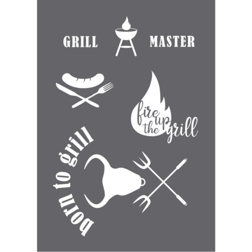 Schablone "Grill Master" A4
