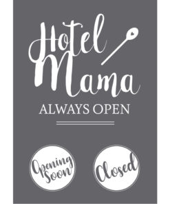 Schablone "Hotel Mama" A4