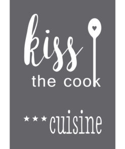 Schablone "Kiss the cook" A5