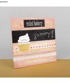 Lattenschild mit Aufdruck Mini Bakery