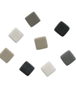 Silky Glas Mosaikmischung grau