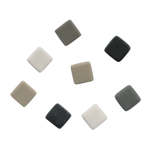 Silky Glas Mosaikmischung grau
