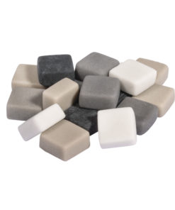 Silky Glas Mosaikmischung grau