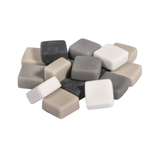 Silky Glas Mosaikmischung grau