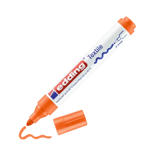 edding textilmarker orange