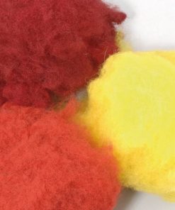 Filzwolle rot Mix, zum Filzen