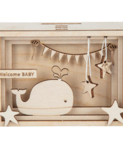Holz-Bausatz für Geschenkbox Baby