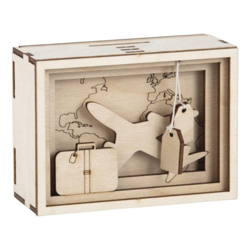 3D natur Holz-Geschenkbox Journey