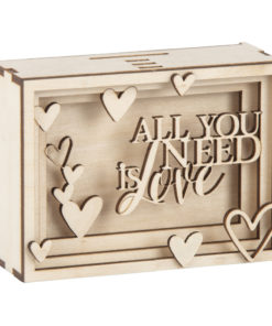 3D Holz-Geschenkbox Love