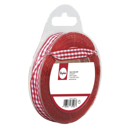 Rayher Karoband rot 6mm, Rolle 10 m