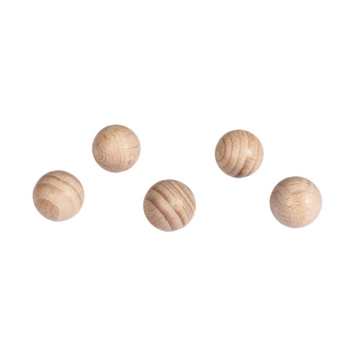 Rayher ungebohrte Rohholz-Kugeln, 10mm Ø, 35 Stück