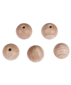 Rayher Rohholz-Kugeln halbgebohrt, 20mm
