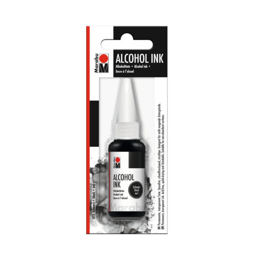 Marabu Alcohol Ink Tinte, schwarz, 20ml