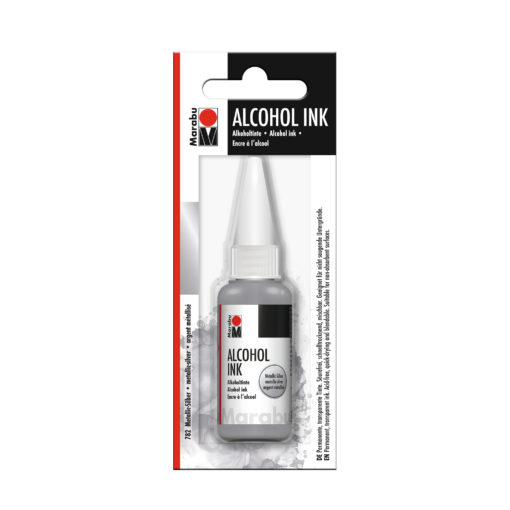 Marabu Alcohol Ink Tinte, metallic-silber, 20ml