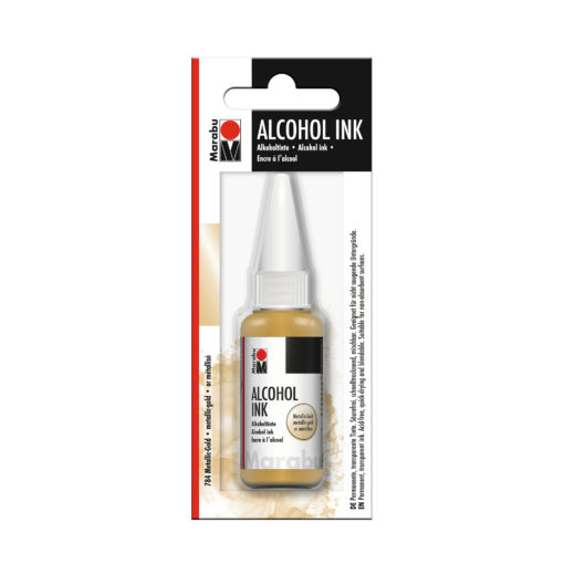 Marabu Alcohol Ink Tinte, Metallic-Gold, 20ml