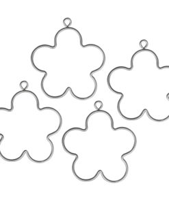 Rayher Draht Blume, 5,5 cm, 4 Stück