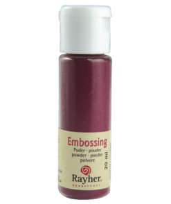 Rayher Embossing-Puder, bordeaux deckend, 20 ml