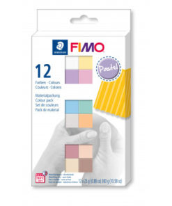Staedtler Fimo soft Pastel Colours, 12 Halbblöcke á 25g