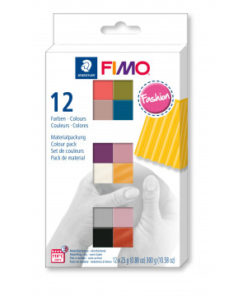 Staedtler Fimo soft Fashion Colours Farbenset, 12 Halbblöcke à 25g