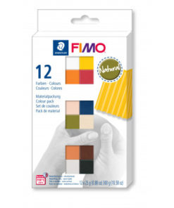 Staedtler Fimo soft Farbenset Natural Colours, 12 Halbblöcke á 25g