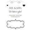 Efco Stempel Clear Stempelblock MR. & MRS.