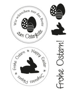 Efco Stempel Clear Stempelset, Ostern 1, 5-teilig