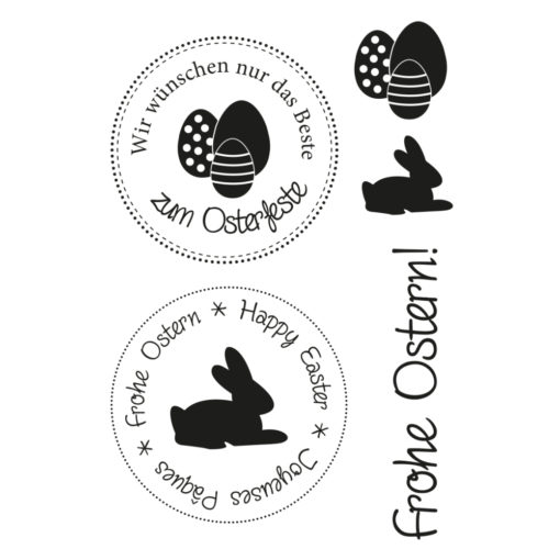 Efco Stempel Clear Stempelset, Ostern 1, 5-teilig