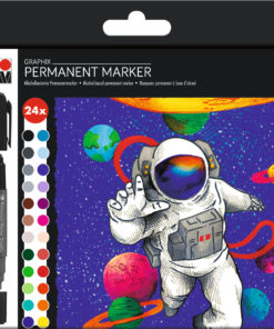 Marabu Permanentmarker Graphix-Set, Hero of Galaxy, 24 Stifte
