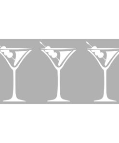 Schablone Cocktailgläser zum Schablonieren