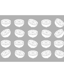 Marabu Schablone Lemon Pattern, 40x66 cm, zum Schablonieren