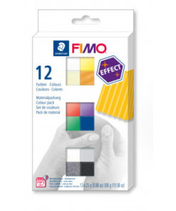 Fimo Effect , ofenhärtende Modelliermasse, 12 Halbblöcke à 25 g