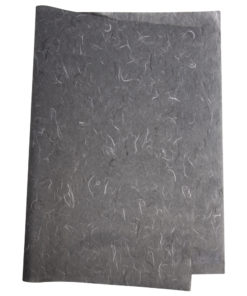 Strohseide dunkelgrau, Bogen 50 x70 cm
