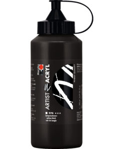 Marabu Künstler-Acrylfarbe, Lampenschwarz, 500 ml
