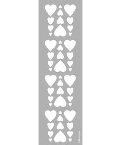 Schablone Bordüre Heart, zum Schablonieren