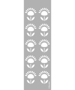 Schablone Flower Pattern zum Schablonieren