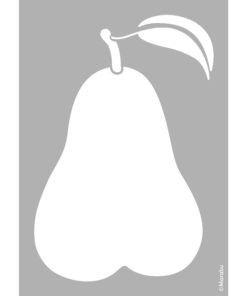 Schablone Pear zum Schablonieren