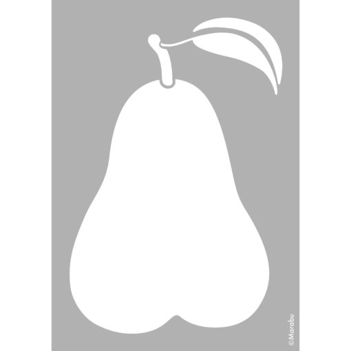 Schablone Pear zum Schablonieren