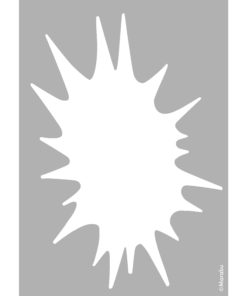 Schablone Splash zum Schablonieren