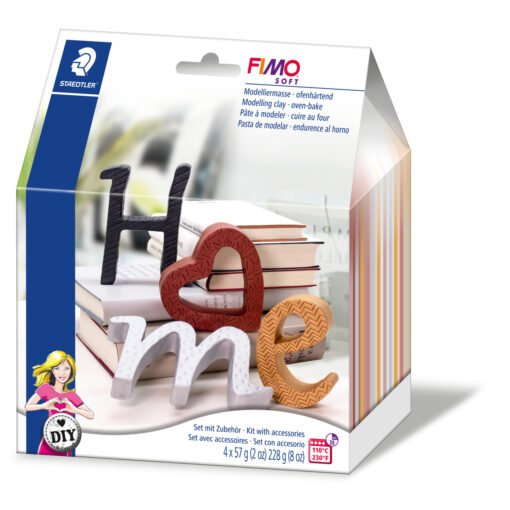Ofenhärtende Modelliermasse, Deko-Set Letters