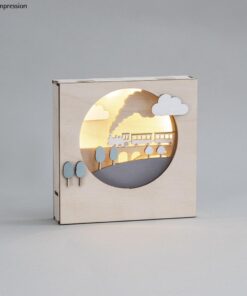 Holzbausatz 3D-Motivrahmen, Zug