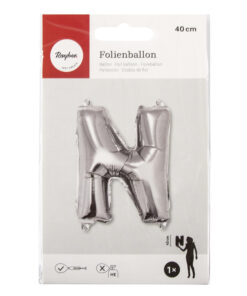 Folienballon Buchstabe N zum Befüllen mit Luft