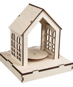 3D-Holz-Bausatz-Haus, zum Basteln und Gestalten